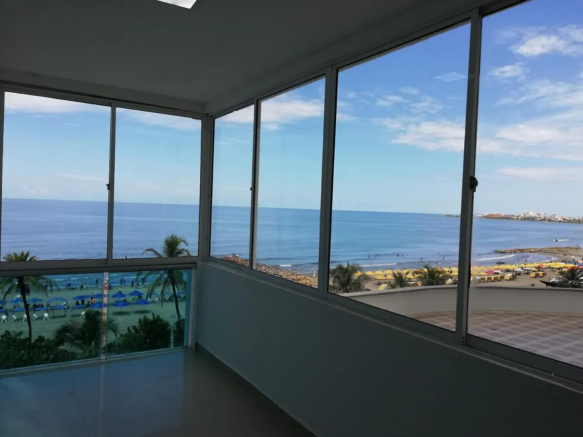 Hermosa vista Mar Cartagena Colombia